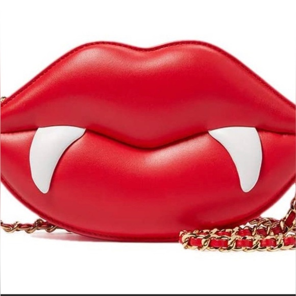 Moschino Handbags - Moschino Halloween Couture Jeremy Scott Vampire Lips Purse